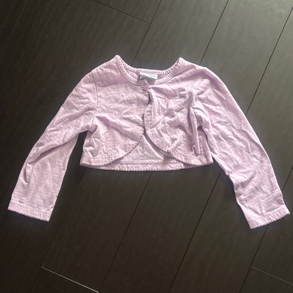 Blueberi Boulevard Light Purple Cropped Sweater